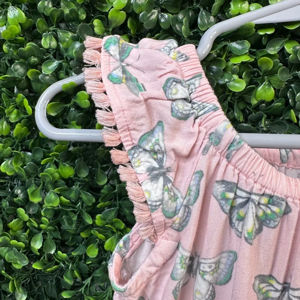 Gymboree Pink‎ butterfly jumpsuit
